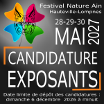 Festival Nature Ain 2027 exposants candidature